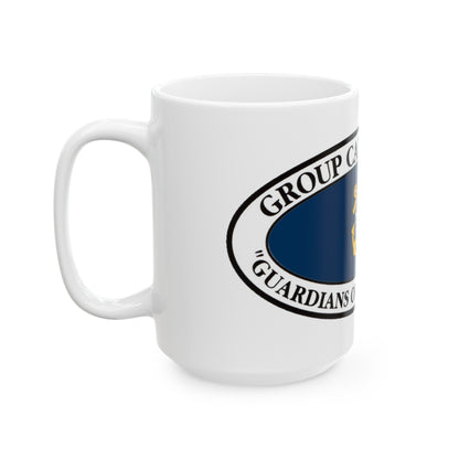 USCG Group Cape Hatteras VINT (U.S. Coast Guard) White Coffee Mug-The Sticker Space