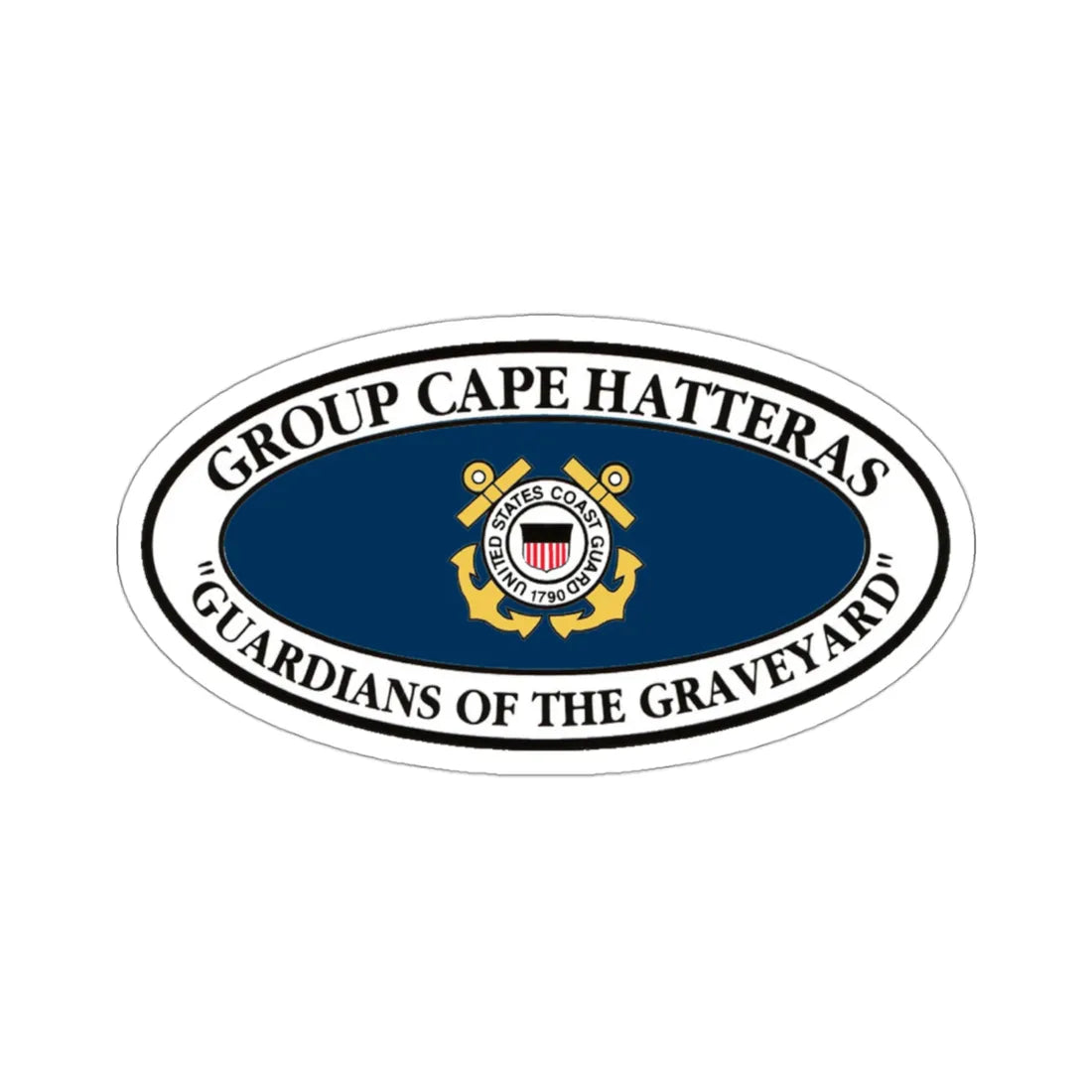 USCG Group Cape Hatteras VINT (U.S. Coast Guard) STICKER Vinyl Die-Cut Decal 3 Inch - The Sticker Space