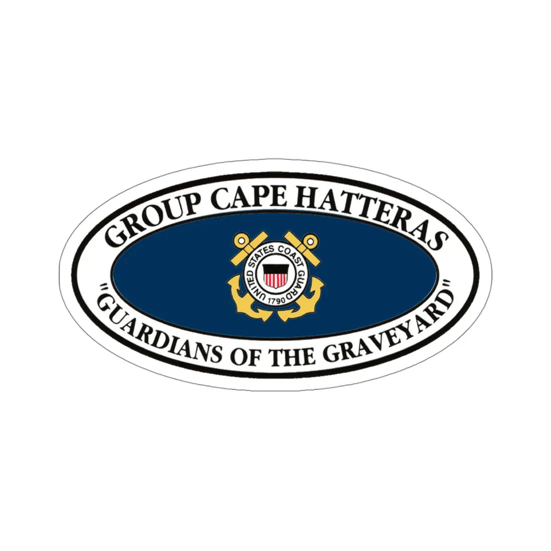 USCG Group Cape Hatteras VINT (U.S. Coast Guard) STICKER Vinyl Die-Cut Decal 4 Inch - The Sticker Space