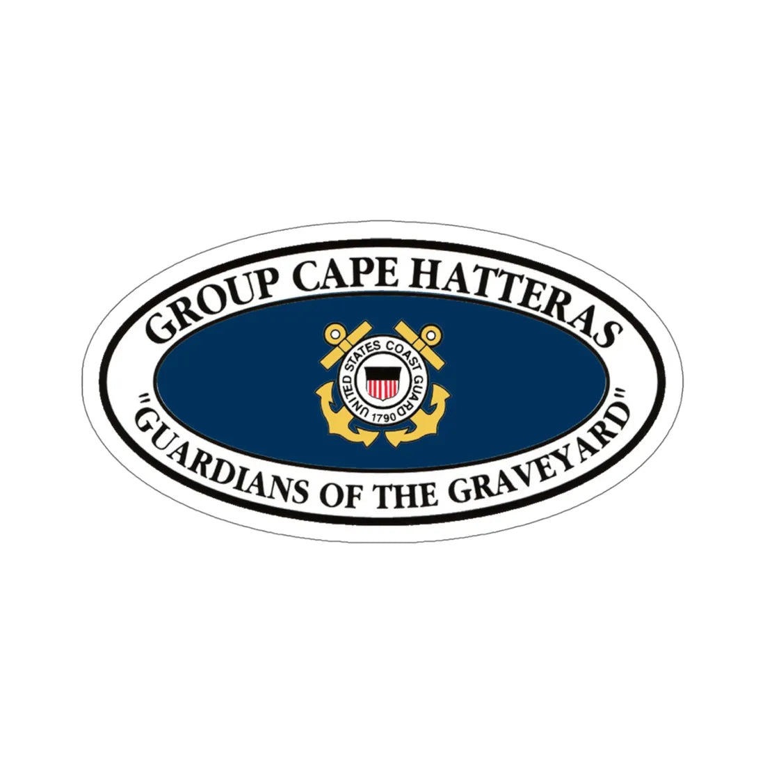 USCG Group Cape Hatteras VINT (U.S. Coast Guard) STICKER Vinyl Die-Cut Decal 5 Inch - The Sticker Space