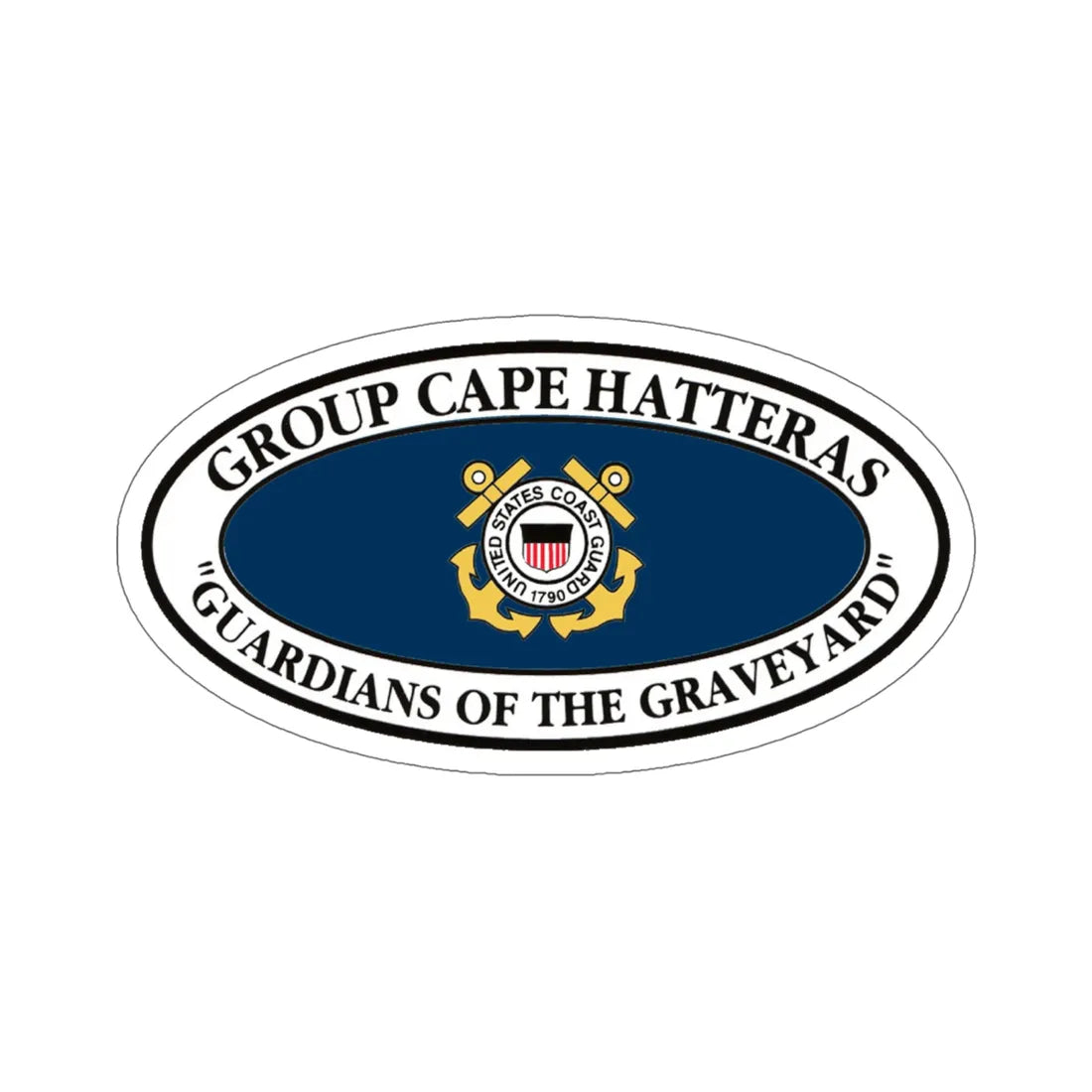 USCG Group Cape Hatteras VINT (U.S. Coast Guard) STICKER Vinyl Die-Cut Decal 6 Inch - The Sticker Space