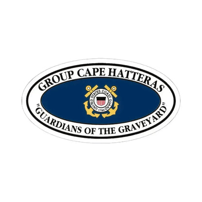 USCG Group Cape Hatteras VINT (U.S. Coast Guard) STICKER Vinyl Kiss-Cut Decal 6 Inch White - The Sticker Space