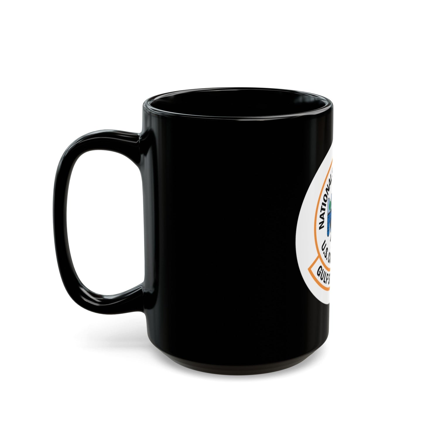 USCG Gulf Strike Team NSF (U.S. Coast Guard) Black Coffee Mug-The Sticker Space