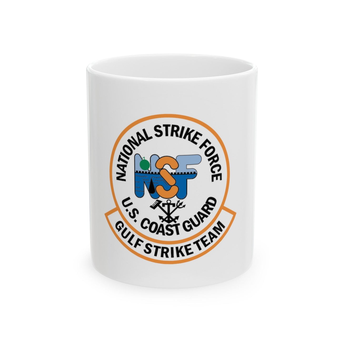 USCG Gulf Strike Team NSF (U.S. Coast Guard) White Coffee Mug-11oz-The Sticker Space