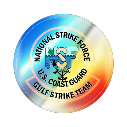 USCG Gulf Strike Team NSF (U.S. Coast Guard) Holographic STICKER Die-Cut Vinyl Decal 3 Inch Holographic - The Sticker Space
