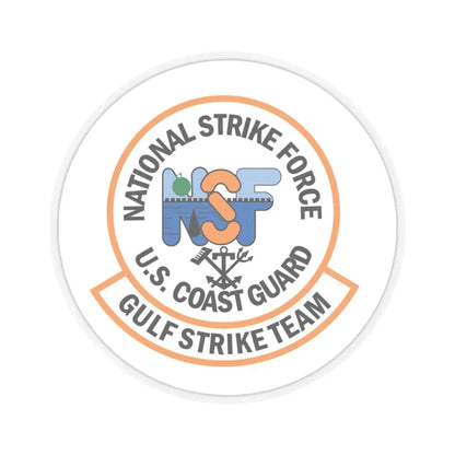 USCG Gulf Strike Team NSF (U.S. Coast Guard) STICKER Vinyl Kiss-Cut Decal 6 Inch Transparent - The Sticker Space