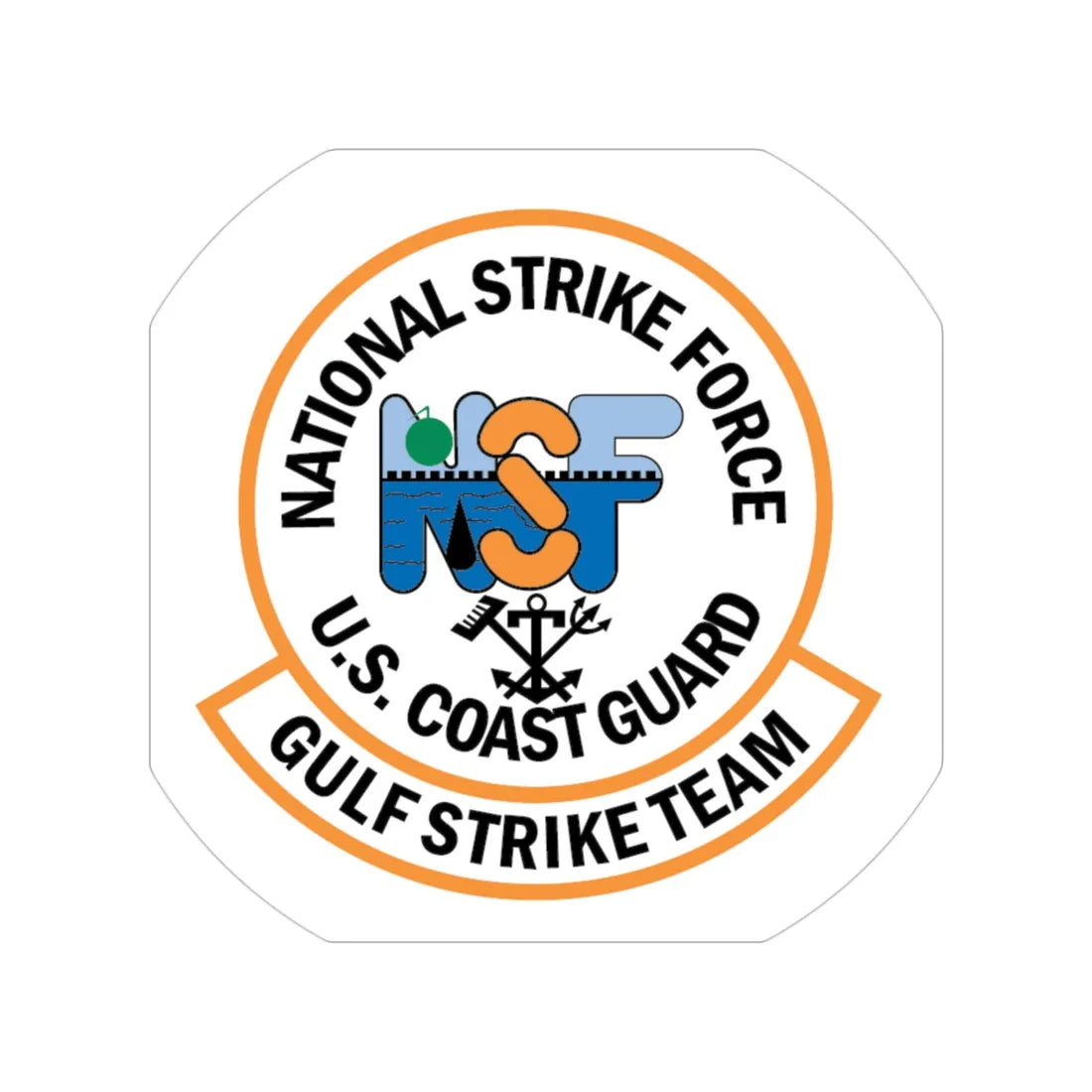 USCG Gulf Strike Team NSF (U.S. Coast Guard) Transparent STICKER Die-Cut Vinyl Decal 3 Inch - The Sticker Space