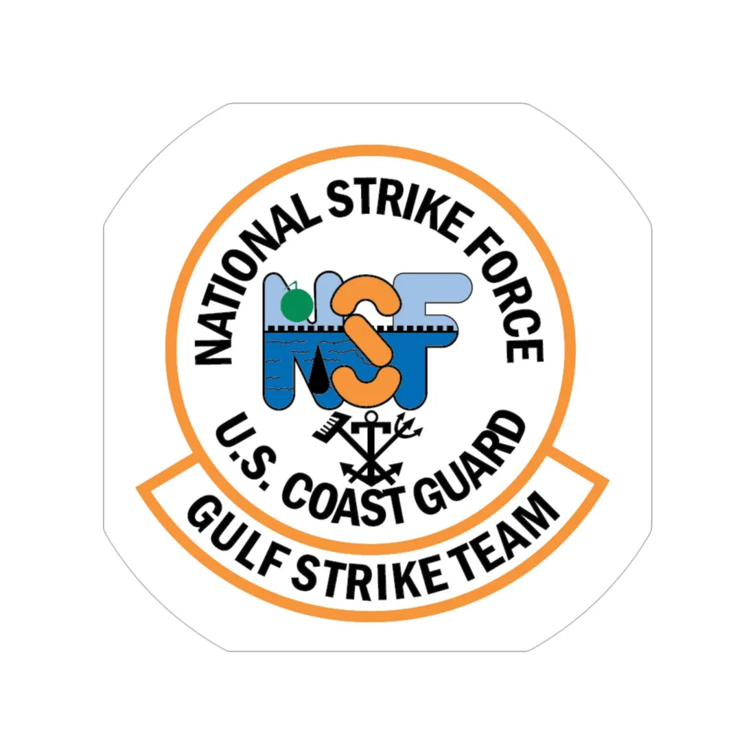 USCG Gulf Strike Team NSF (U.S. Coast Guard) Transparent STICKER Die-Cut Vinyl Decal 4 Inch - The Sticker Space