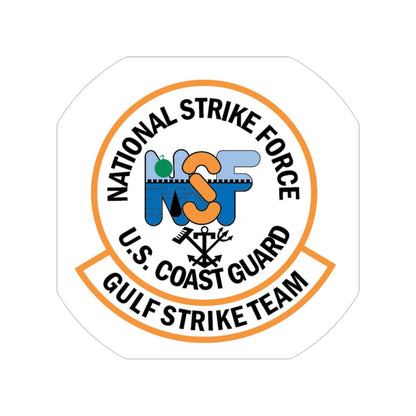 USCG Gulf Strike Team NSF (U.S. Coast Guard) Transparent STICKER Die-Cut Vinyl Decal 4 Inch - The Sticker Space