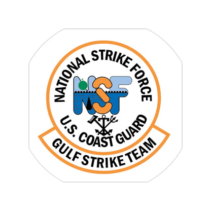 USCG Gulf Strike Team NSF (U.S. Coast Guard) Transparent STICKER Die-Cut Vinyl Decal 6 Inch - The Sticker Space