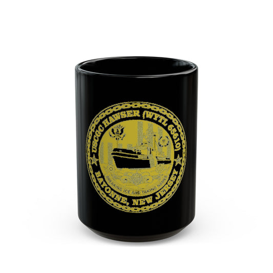 USCG Hawser WYTL 65610 Sim Gold (U.S. Coast Guard) Black Coffee Mug-15oz-The Sticker Space