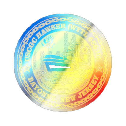 USCG Hawser WYTL 65610 Sim Gold (U.S. Coast Guard) Holographic STICKER Die-Cut Vinyl Decal 3 Inch Holographic - The Sticker Space