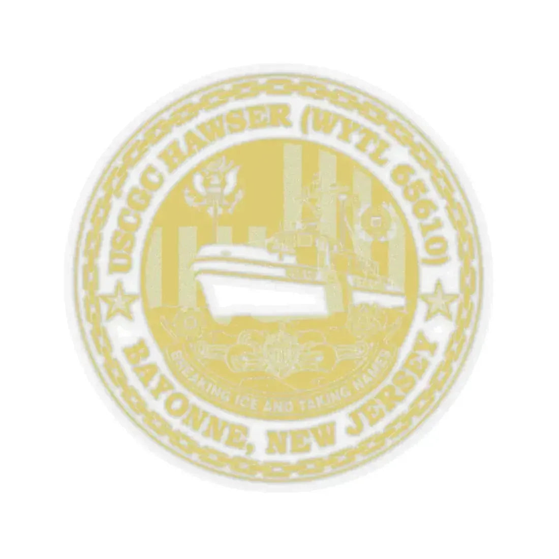 USCG Hawser WYTL 65610 Sim Gold (U.S. Coast Guard) STICKER Vinyl Kiss-Cut Decal - The Sticker Space