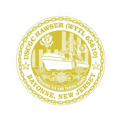 USCG Hawser WYTL 65610 Sim Gold (U.S. Coast Guard) STICKER Vinyl Kiss-Cut Decal - The Sticker Space
