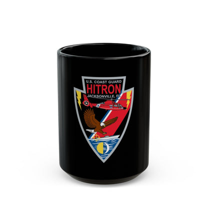 USCG HITRON Jax FL (U.S. Coast Guard) Black Coffee Mug-15oz-The Sticker Space