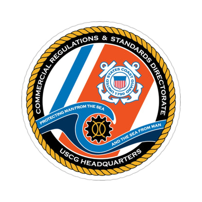 USCG HQ CG ENG 1 Comm Reg Stnd Dlr (U.S. Coast Guard) STICKER Vinyl Die-Cut Decal-2 Inch-The Sticker Space