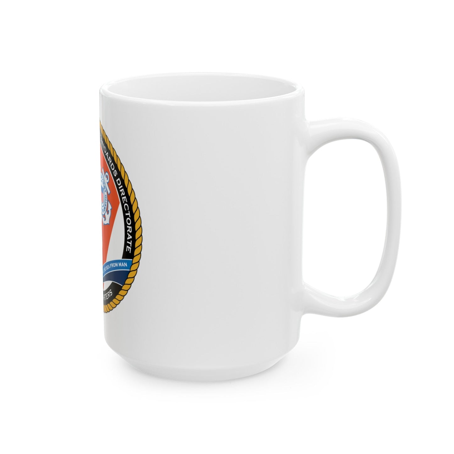 USCG HQ CG ENG 1 Comm Reg Stnd Dlr (U.S. Coast Guard) White Coffee Mug-The Sticker Space