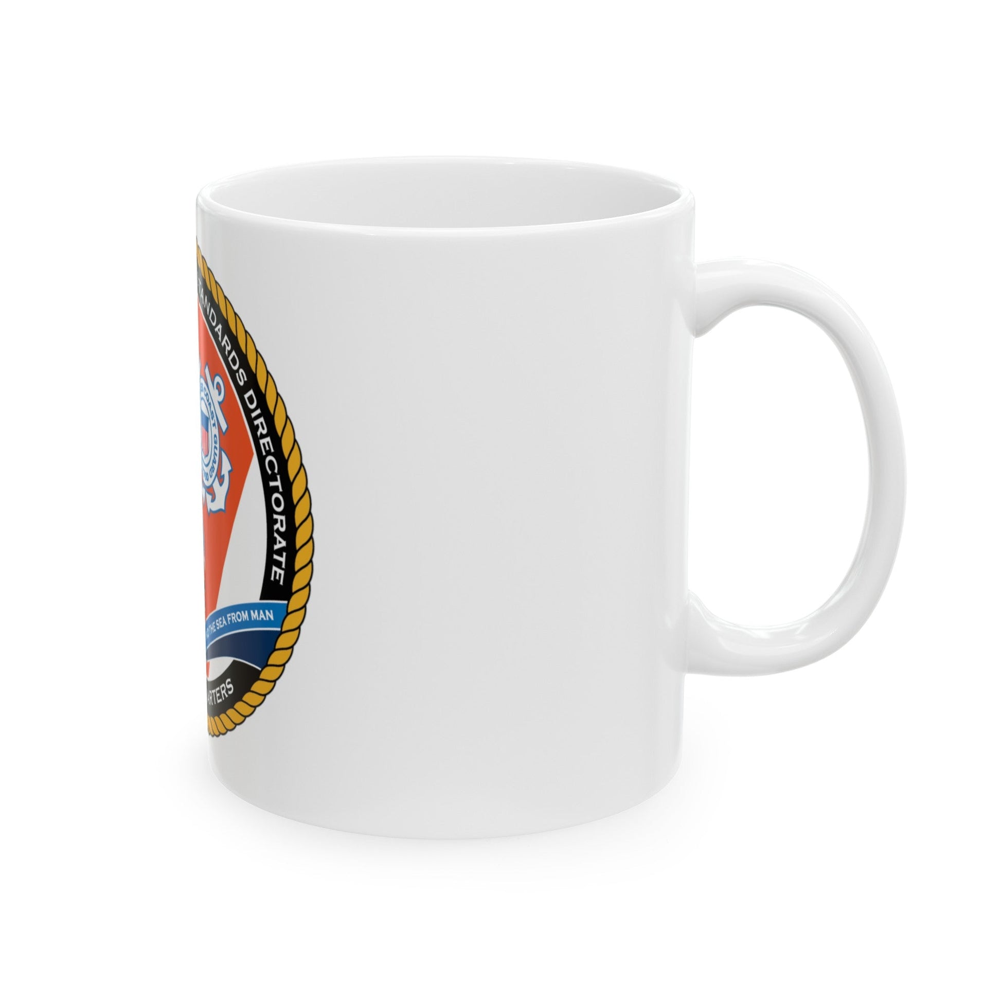 USCG HQ CG ENG 1 Comm Reg Stnd Dlr (U.S. Coast Guard) White Coffee Mug-The Sticker Space