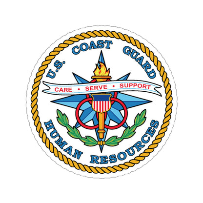 USCG Human Resources (U.S. Coast Guard) STICKER Vinyl Die-Cut Decal-5 Inch-The Sticker Space