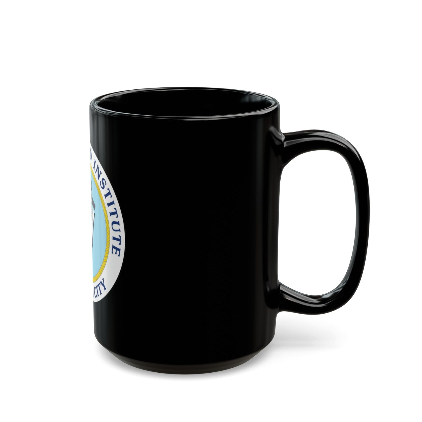 USCG Institute Oklahoma City 2 (U.S. Coast Guard) Black Coffee Mug-The Sticker Space