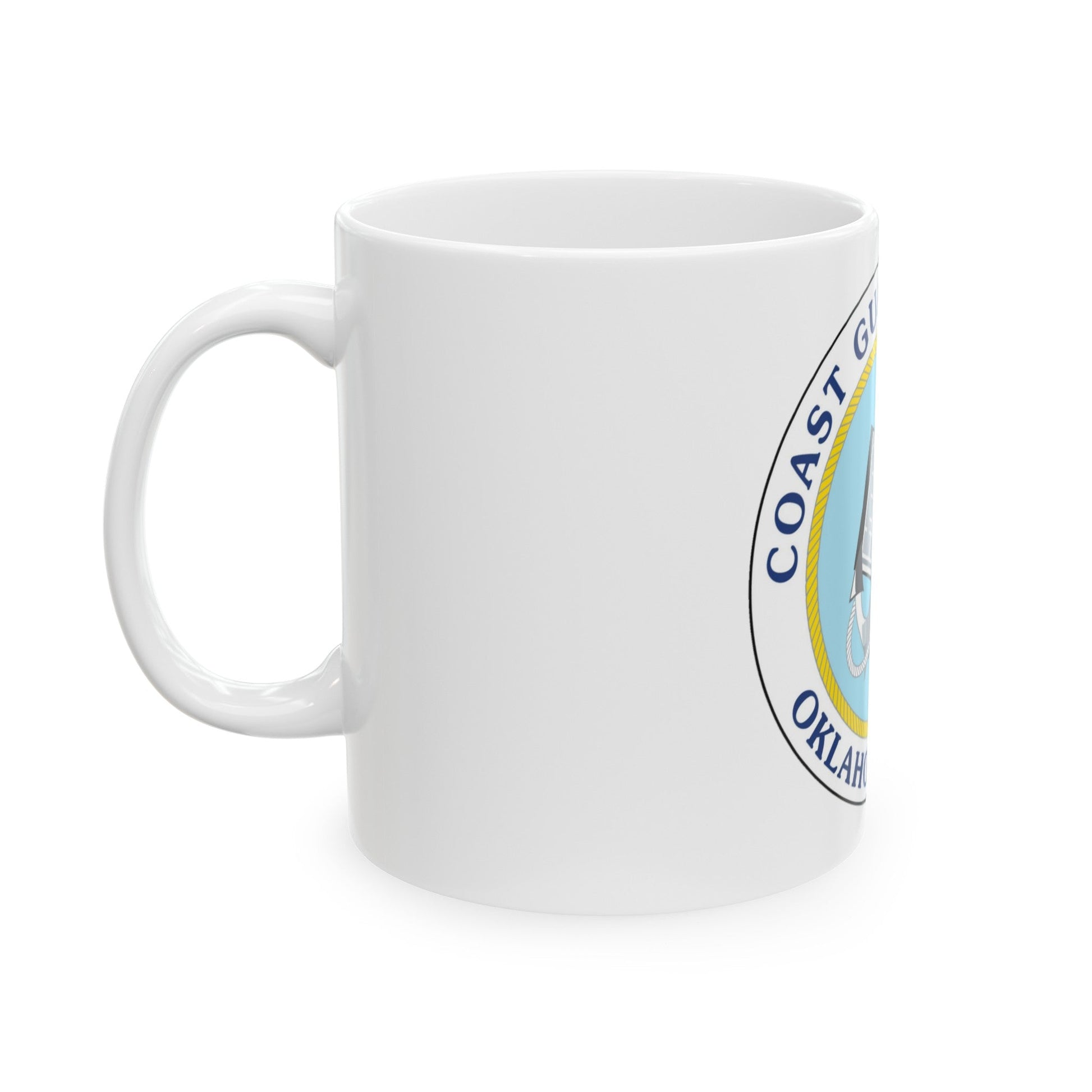 USCG Institute Oklahoma City 2 (U.S. Coast Guard) White Coffee Mug-The Sticker Space