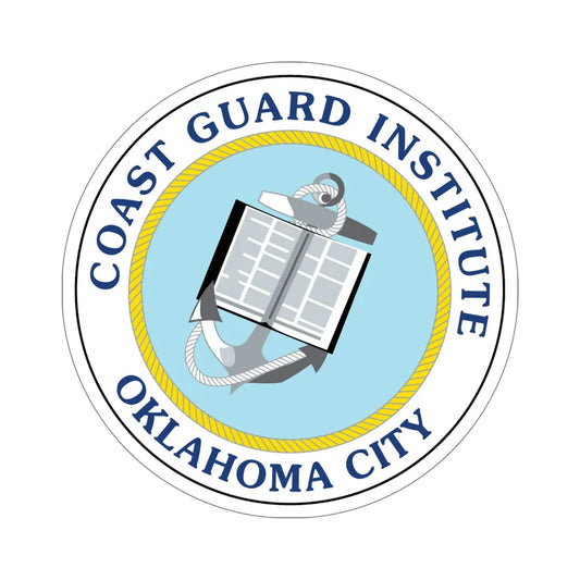 USCG Institute Oklahoma City 2 (U.S. Coast Guard) STICKER Vinyl Die-Cut Decal 6 Inch - The Sticker Space