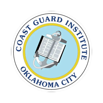 USCG Institute Oklahoma City 2 (U.S. Coast Guard) STICKER Vinyl Kiss-Cut Decal 2 Inch White - The Sticker Space