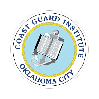 USCG Institute Oklahoma City 2 (U.S. Coast Guard) STICKER Vinyl Kiss-Cut Decal 3 Inch White - The Sticker Space