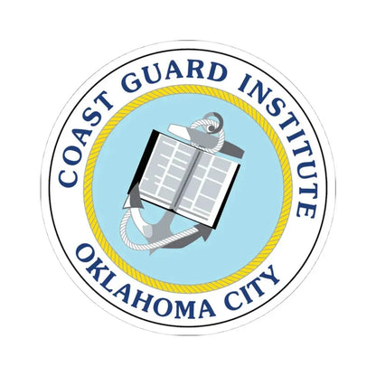 USCG Institute Oklahoma City 2 (U.S. Coast Guard) STICKER Vinyl Kiss-Cut Decal 4 Inch White - The Sticker Space