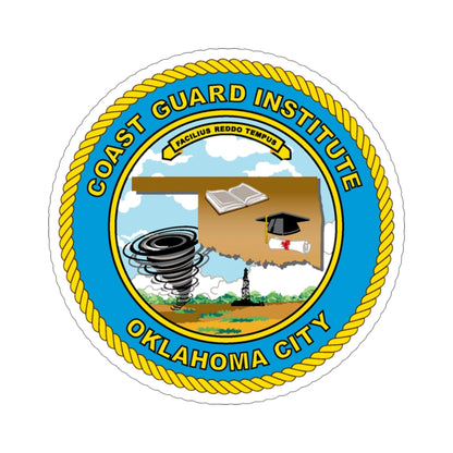 USCG Institute Oklahoma City (U.S. Coast Guard) STICKER Vinyl Die-Cut Decal-5 Inch-The Sticker Space