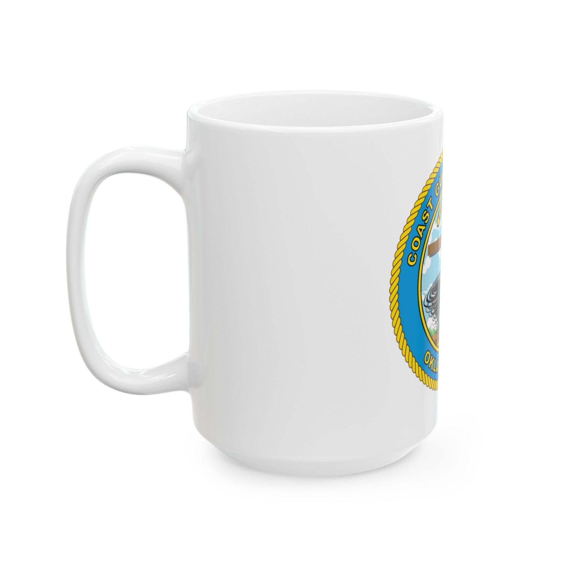 USCG Institute Oklahoma City (U.S. Coast Guard) White Coffee Mug-The Sticker Space