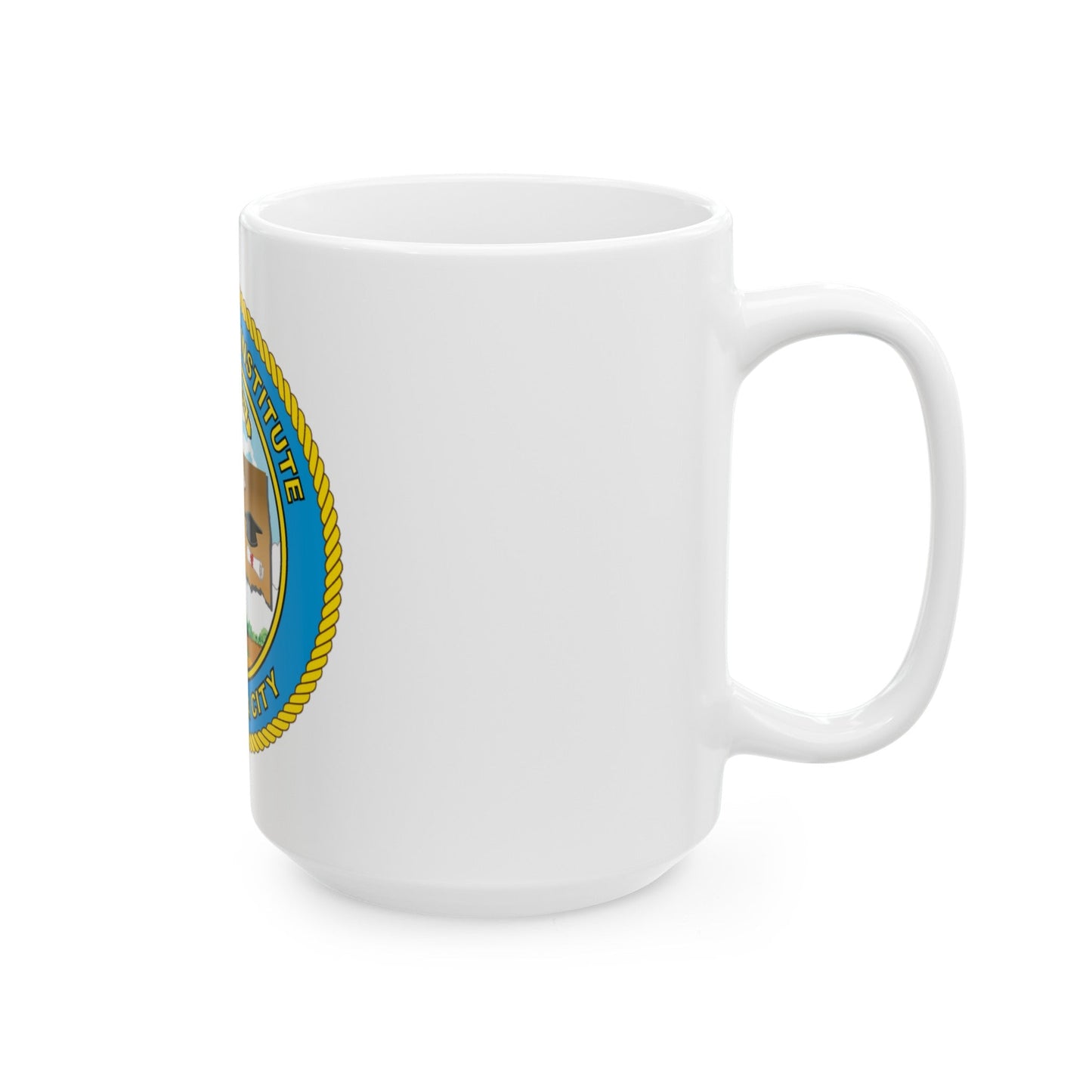 USCG Institute Oklahoma City (U.S. Coast Guard) White Coffee Mug-The Sticker Space