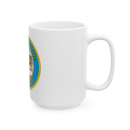 USCG Institute Oklahoma City (U.S. Coast Guard) White Coffee Mug-The Sticker Space