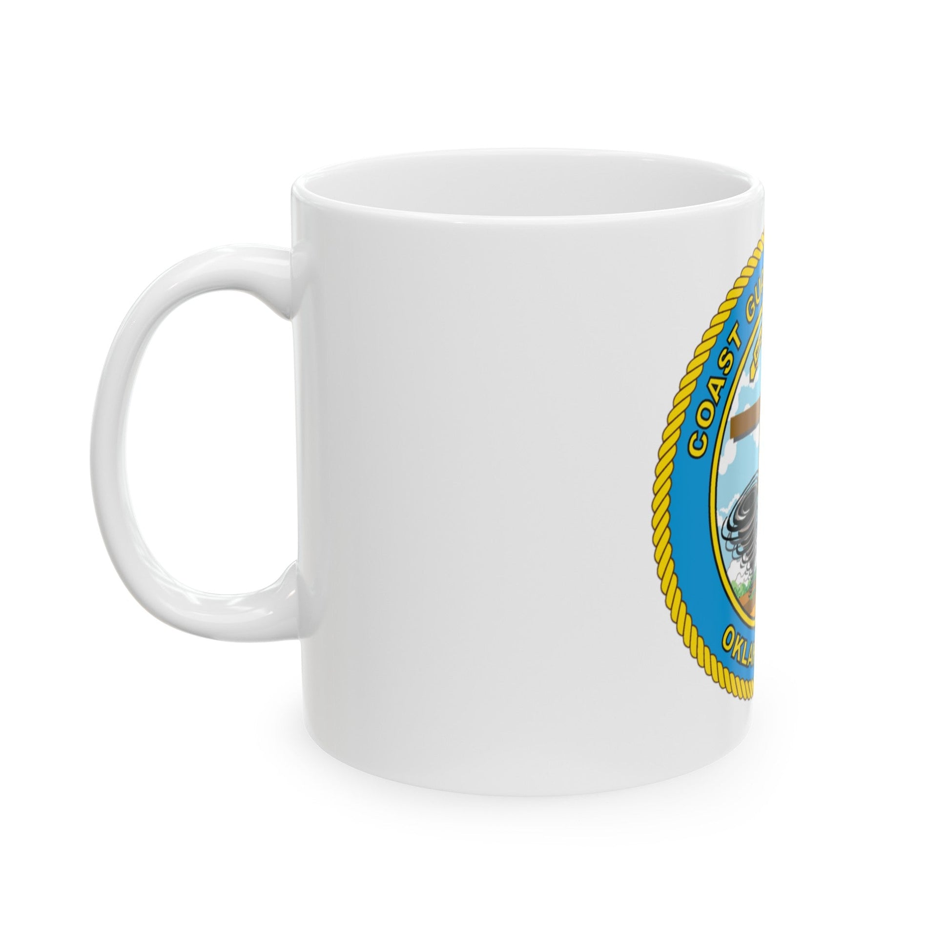 USCG Institute Oklahoma City (U.S. Coast Guard) White Coffee Mug-The Sticker Space