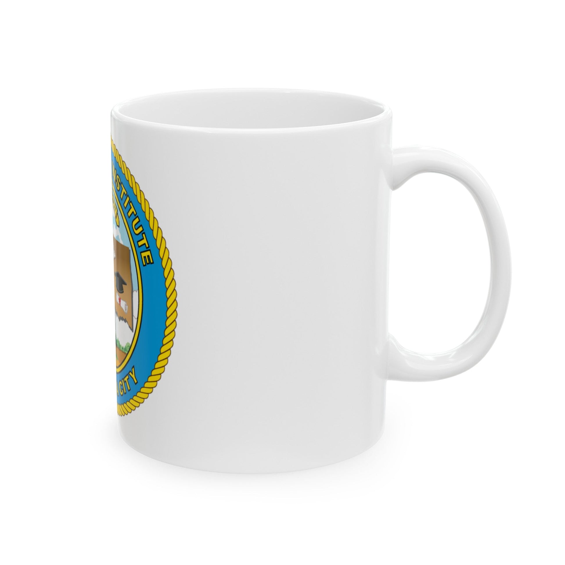 USCG Institute Oklahoma City (U.S. Coast Guard) White Coffee Mug-The Sticker Space