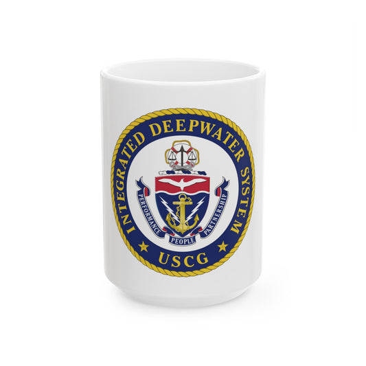 USCG Integrated Deepwater System (U.S. Coast Guard) White Coffee Mug-15oz-The Sticker Space