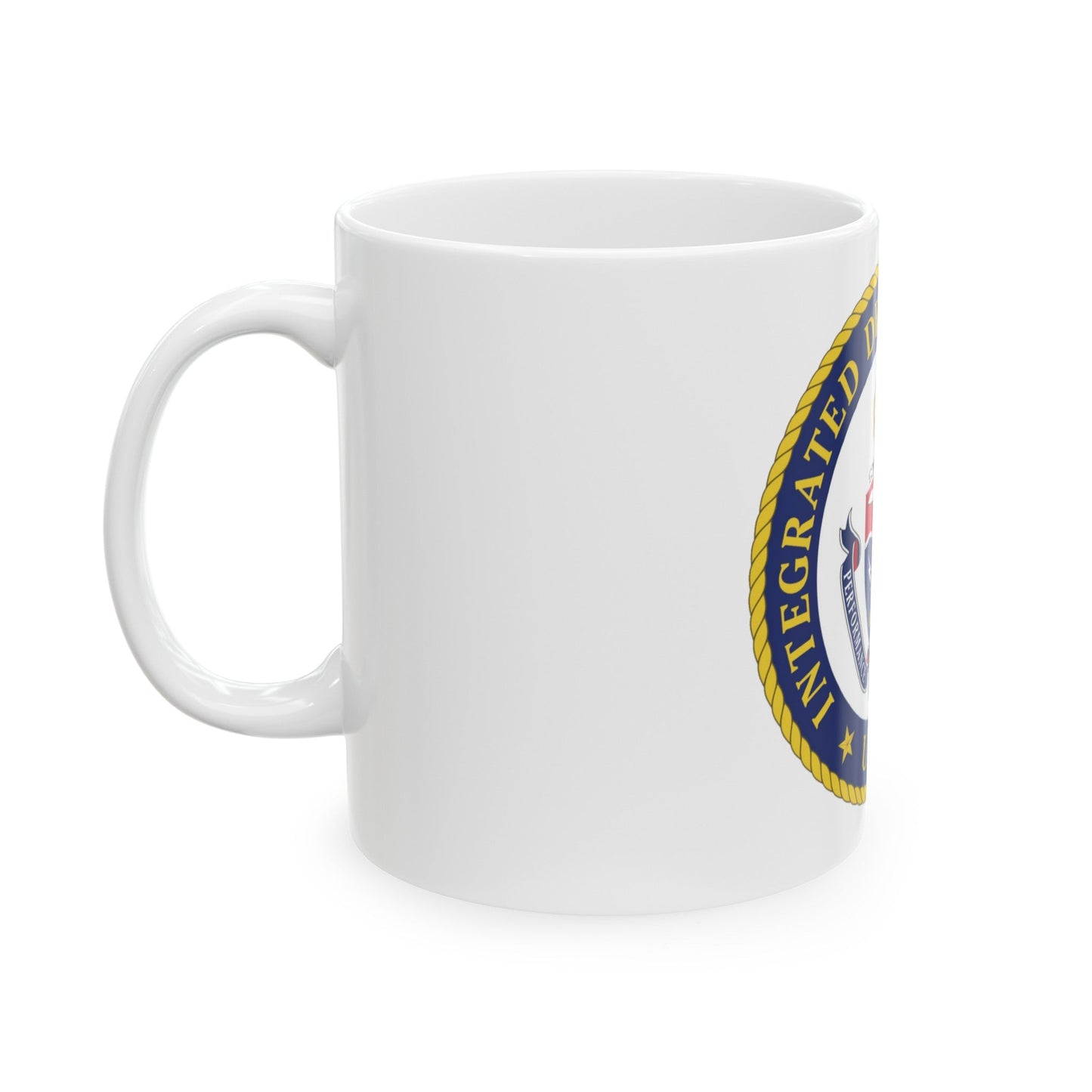 USCG Integrated Deepwater System (U.S. Coast Guard) White Coffee Mug-The Sticker Space