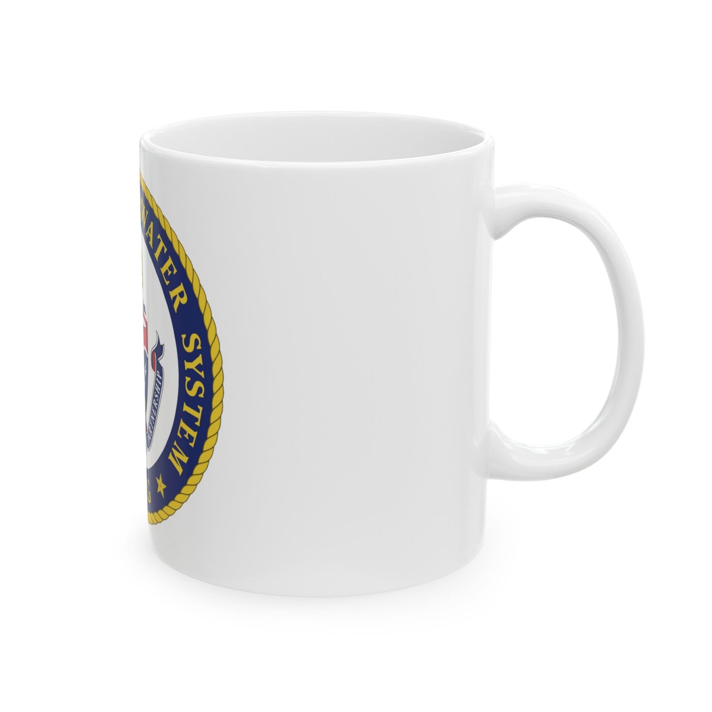 USCG Integrated Deepwater System (U.S. Coast Guard) White Coffee Mug-The Sticker Space