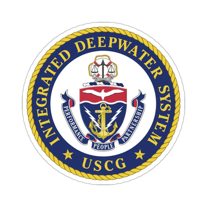 USCG Integrated Deepwater System (U.S. Coast Guard) STICKER Vinyl Die-Cut Decal 3 Inch - The Sticker Space