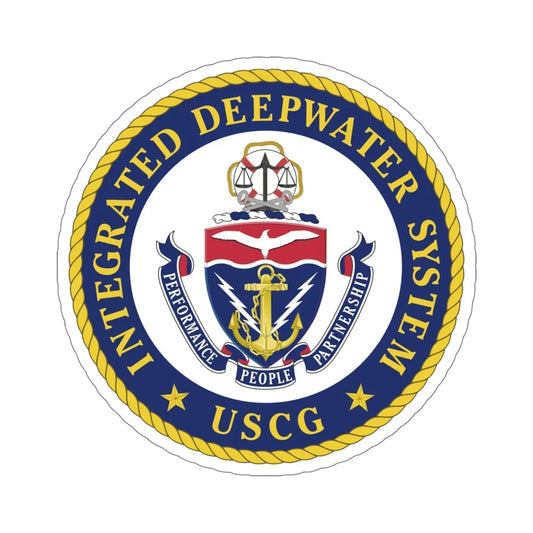USCG Integrated Deepwater System (U.S. Coast Guard) STICKER Vinyl Die-Cut Decal 6 Inch - The Sticker Space