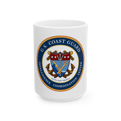 USCG Intelligence Coordination Center (U.S. Coast Guard) White Coffee Mug-15oz-The Sticker Space