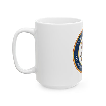 USCG Intelligence Coordination Center (U.S. Coast Guard) White Coffee Mug-The Sticker Space