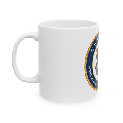 USCG Intelligence Coordination Center (U.S. Coast Guard) White Coffee Mug-The Sticker Space