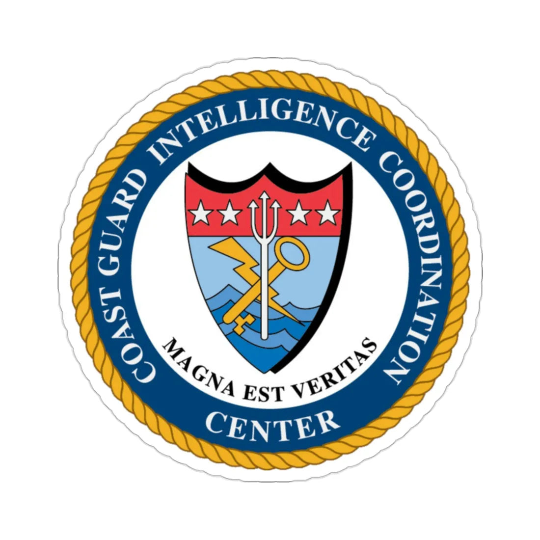 USCG Intelligence Coordination Center (U.S. Coast Guard) STICKER Vinyl Die-Cut Decal 2 Inch - The Sticker Space