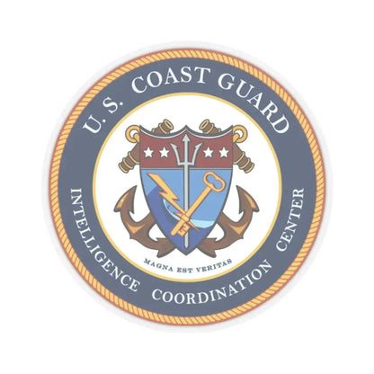 USCG Intelligence Coordination Center (U.S. Coast Guard) STICKER Vinyl Kiss-Cut Decal 2 Inch Transparent - The Sticker Space