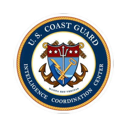 USCG Intelligence Coordination Center (U.S. Coast Guard) STICKER Vinyl Kiss-Cut Decal 2 Inch White - The Sticker Space