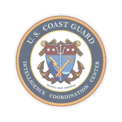USCG Intelligence Coordination Center (U.S. Coast Guard) STICKER Vinyl Kiss-Cut Decal 4 Inch Transparent - The Sticker Space