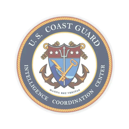 USCG Intelligence Coordination Center (U.S. Coast Guard) STICKER Vinyl Kiss-Cut Decal 6 Inch Transparent - The Sticker Space