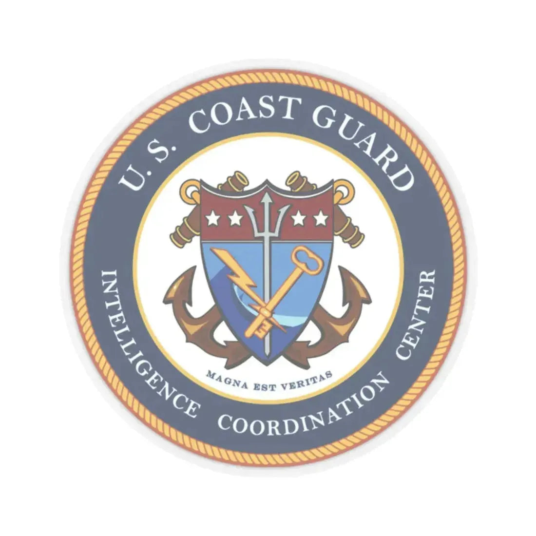 USCG Intelligence Coordination Center (U.S. Coast Guard) STICKER Vinyl Kiss-Cut Decal - The Sticker Space