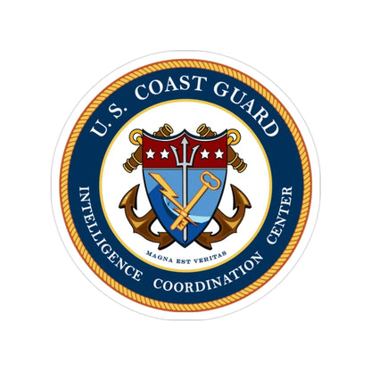 USCG Intelligence Coordination Center (U.S. Coast Guard) Transparent STICKER Die-Cut Vinyl Decal 2 Inch - The Sticker Space